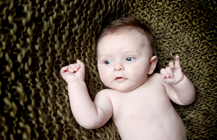Baby photography Lifestyle portrait photograph of a baby