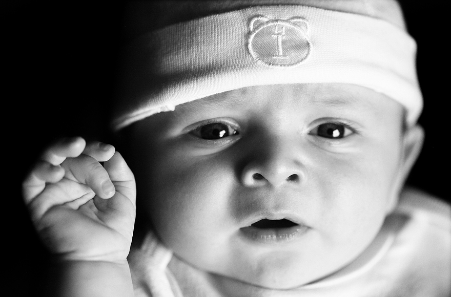 Baby photography Lifestyle portrait photograph of a baby