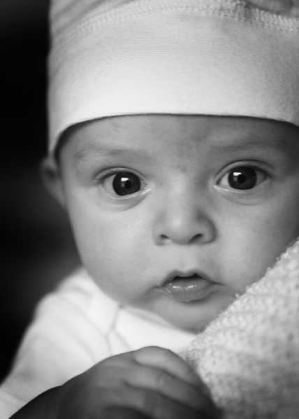 Baby photography Lifestyle portrait photograph of a baby