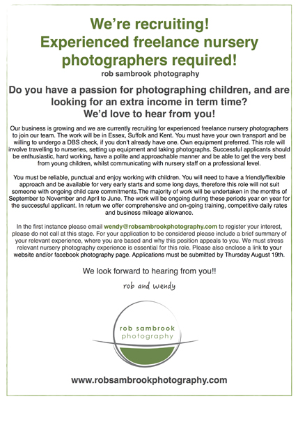 experienced freelance nursery photographer
